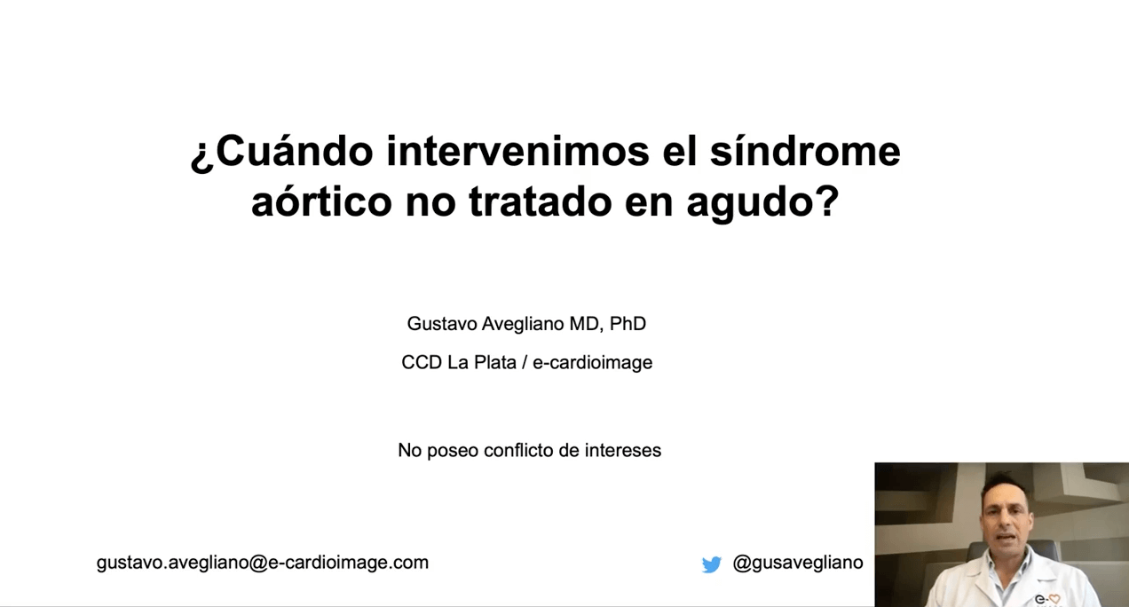 ¿Cuando intervenimos el síndrome aórtico no tratado en agudo?